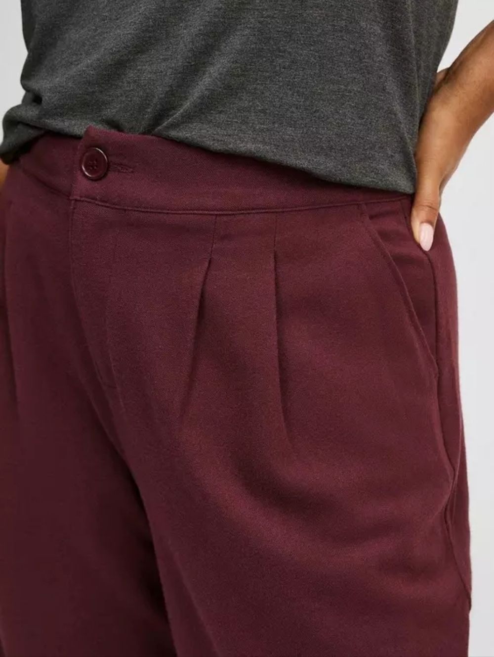 NEW Torrid Brushed Twill Wide Leg Pants Sassafras Purple Womens Plus Size 22 - Picture 4 of 15